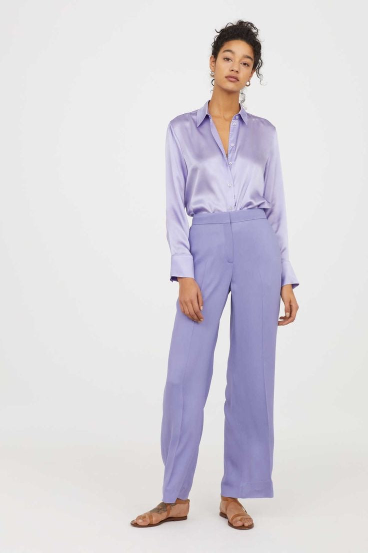 Blusa satinada