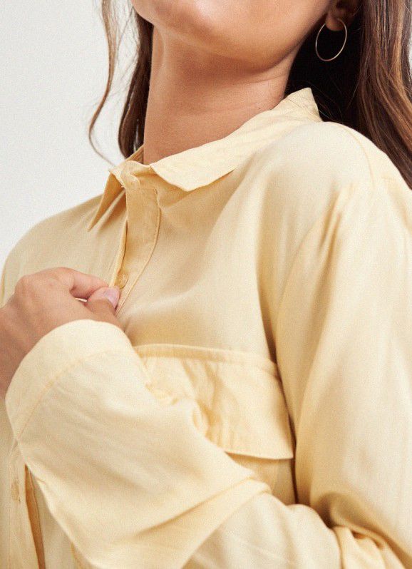 Camisa Amarilla Suelta – Estilo relajado con luz propia ☀️