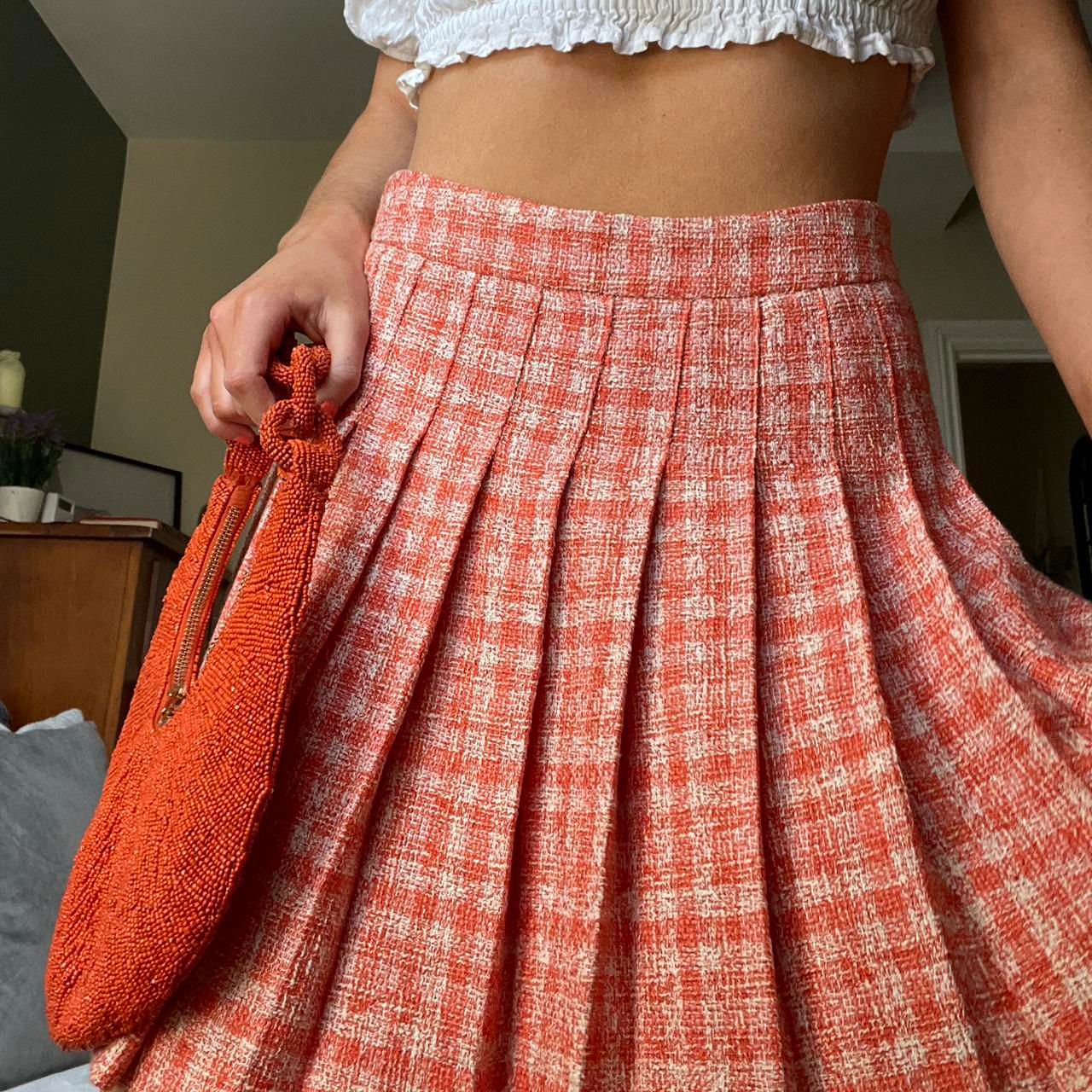 Falda Tweed Coral – Sofisticación con textura 🔥🎀