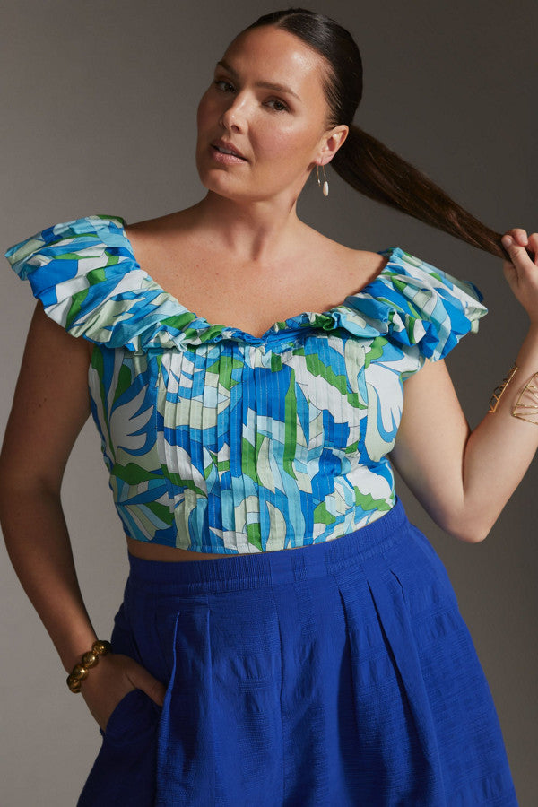 Crop stretch con vuelitos