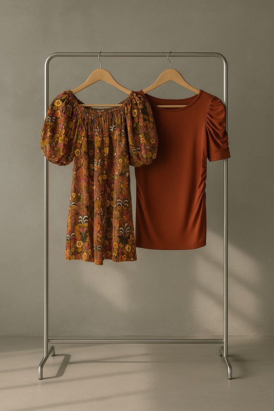 Vestido y blusa