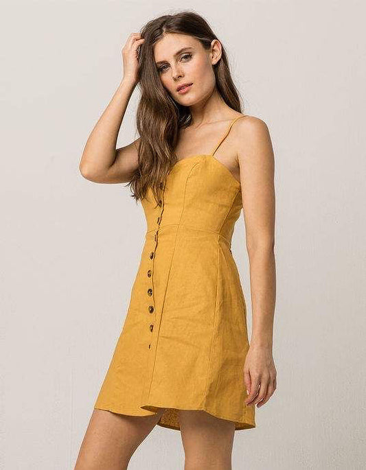 Vestido mostaza