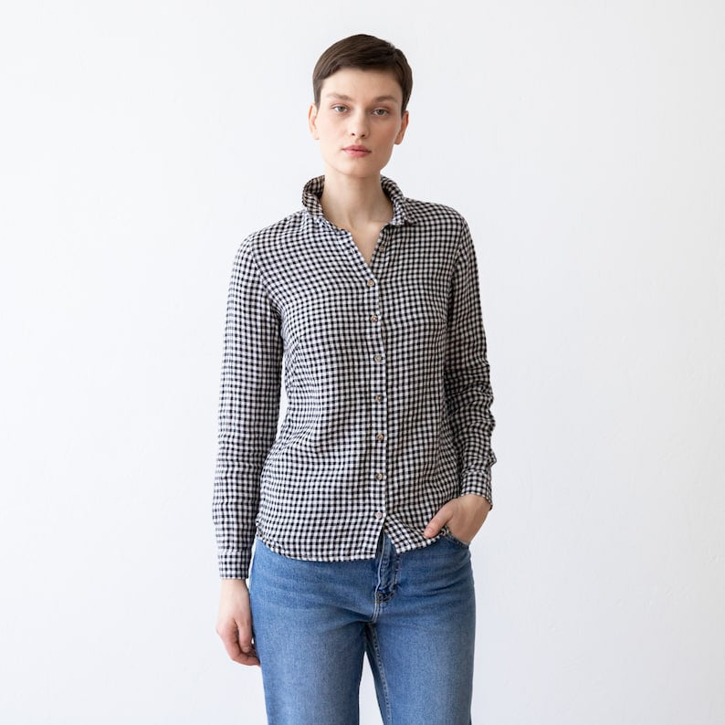 Blusa cuadrícula