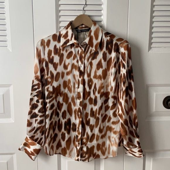 Blusa satin Zara nueva