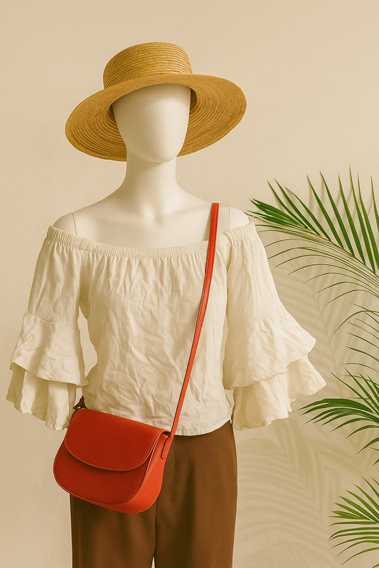Blusa tipo campesina