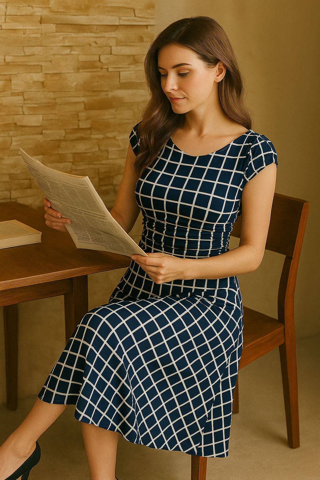 Vestido que acentúa cintura