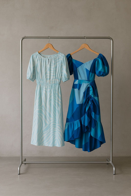 Vestido celeste claro