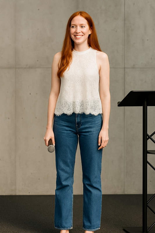 Blusa de encaje