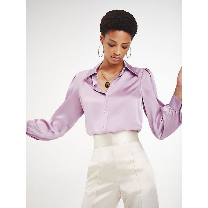 Blusa satinada