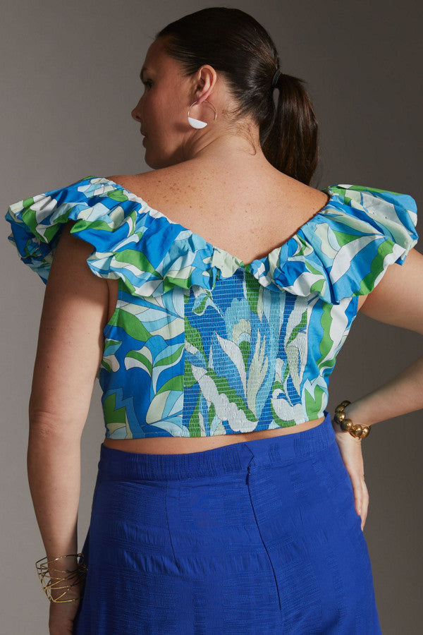 Crop stretch con vuelitos