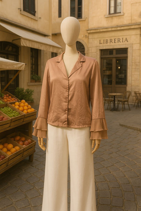 Blusa de satén Mocha
