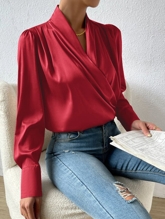 Blusa satinada