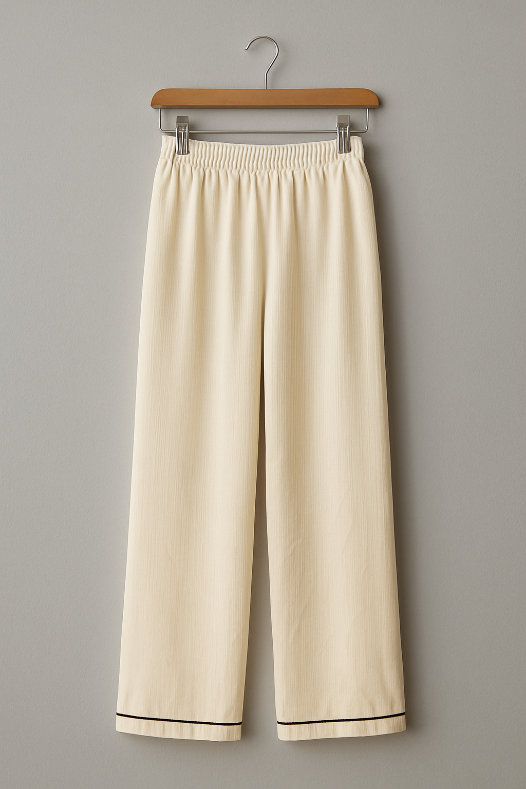 Pantalón crema de playa