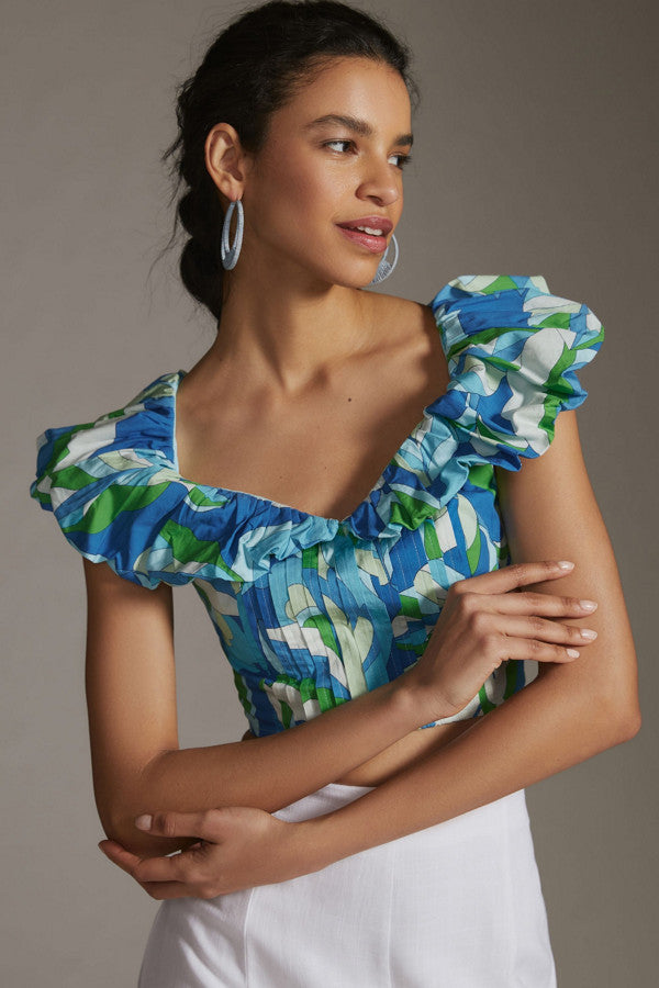 Crop stretch con vuelitos