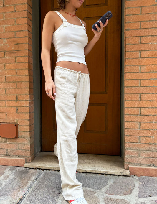 Pantalon de lino playero