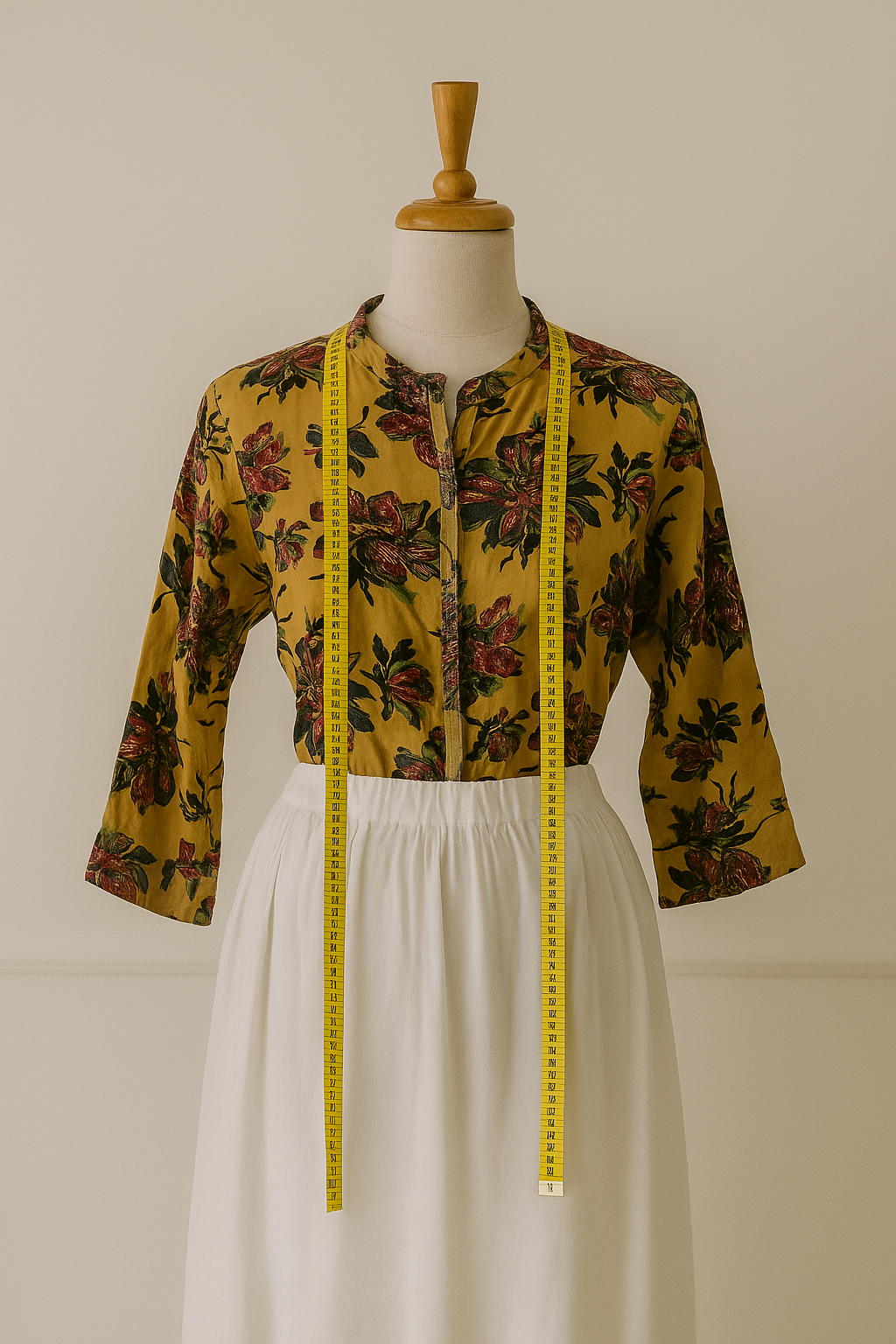 Blusa mostaza floral