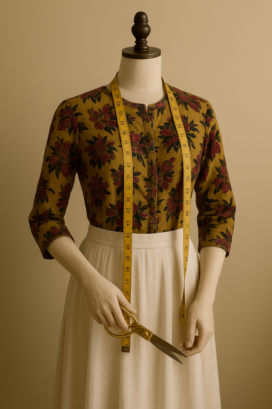 Blusa mostaza floral