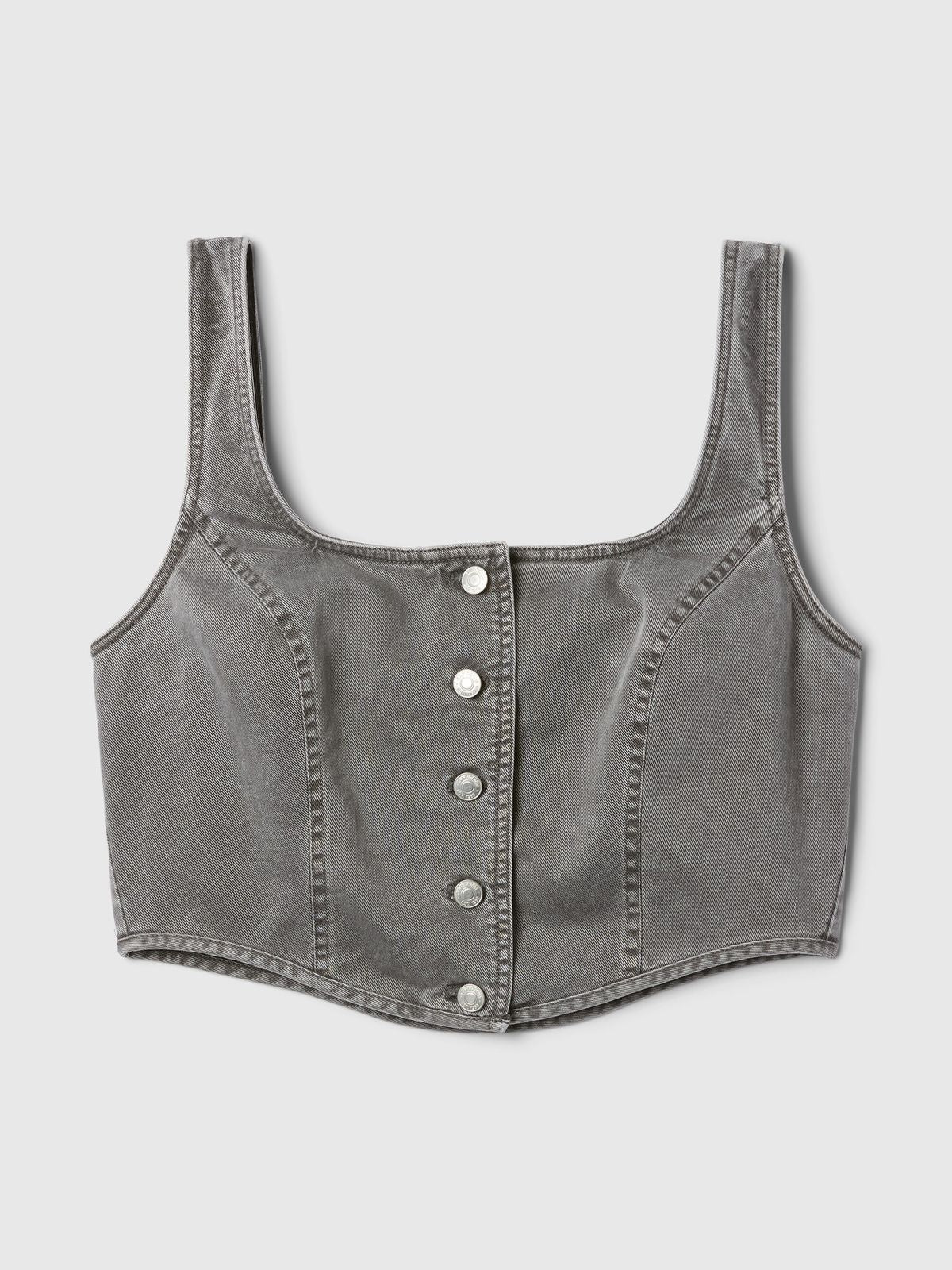 Top Corset Denim – Estilo con carácter 🖤👖