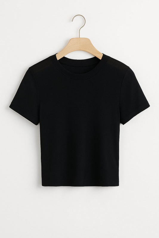 T-shirt Noir Base – El básico que toda mujer poderosa necesita 🖤