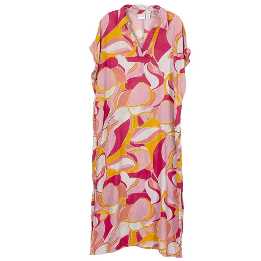 Vestido Camisero Multicolor Estilo Psicodélico 🎨☀️