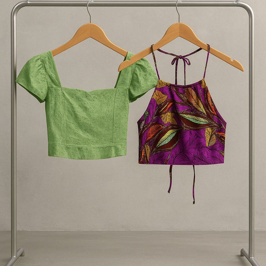 Crop top morado