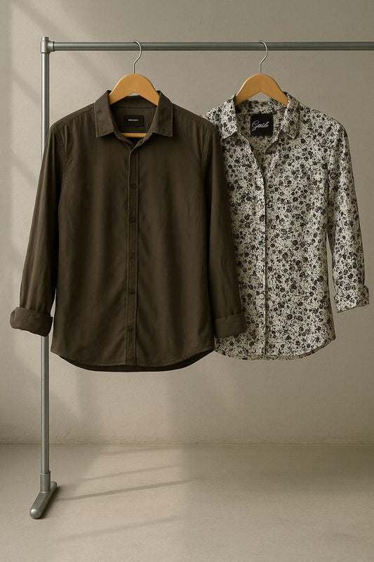 Blusa blanca con estampado